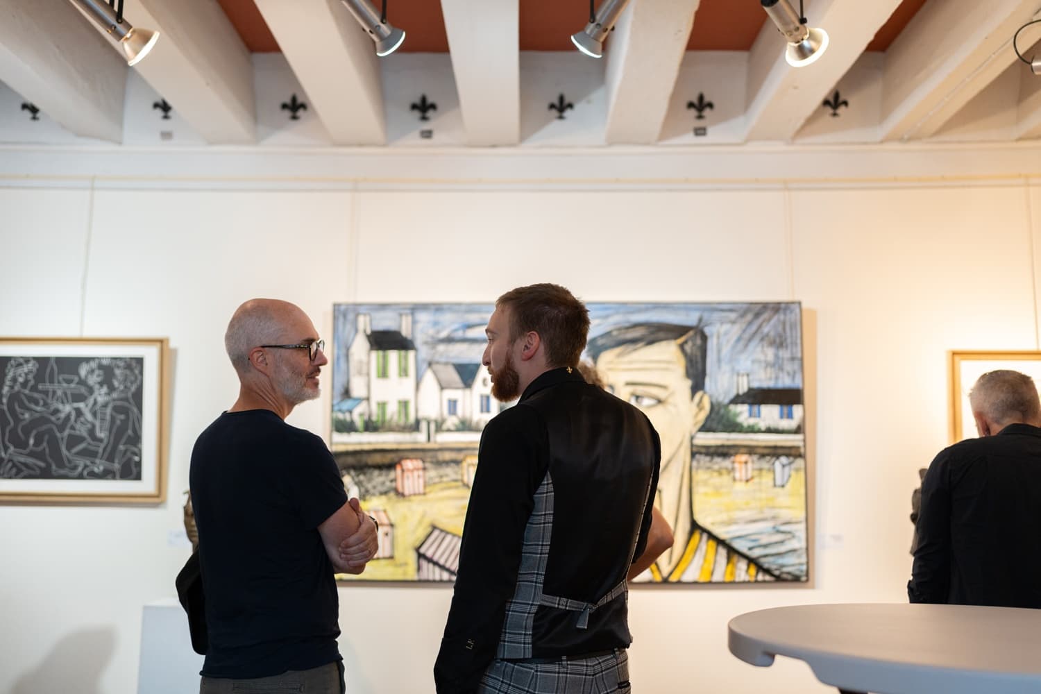 Vue d’accrochage de l’exposition Traversée Artistique