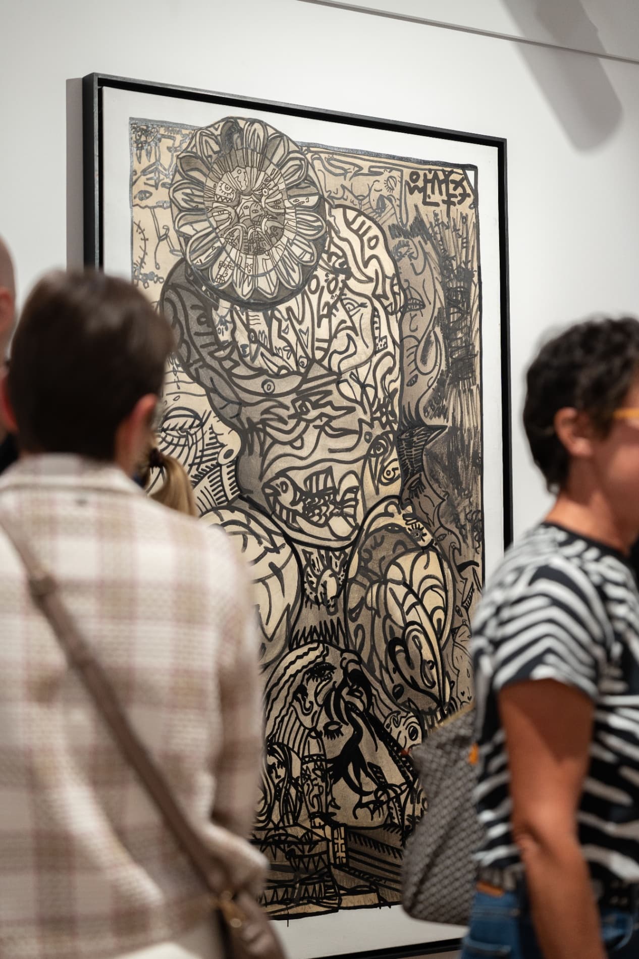 Oeuvre de Robert Combas en Noir et blanc