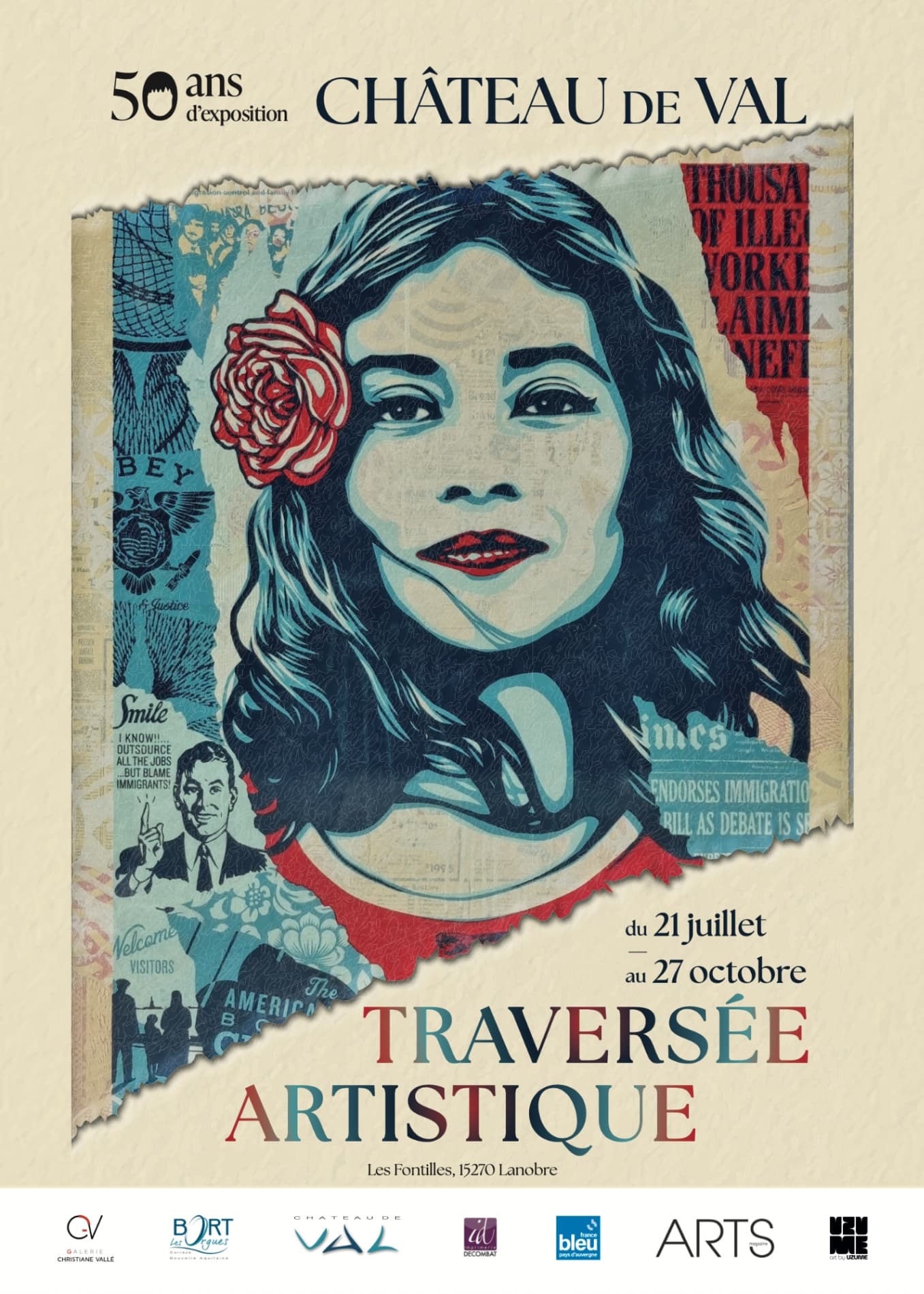 Affiche de l’exposition Traversée Artistique